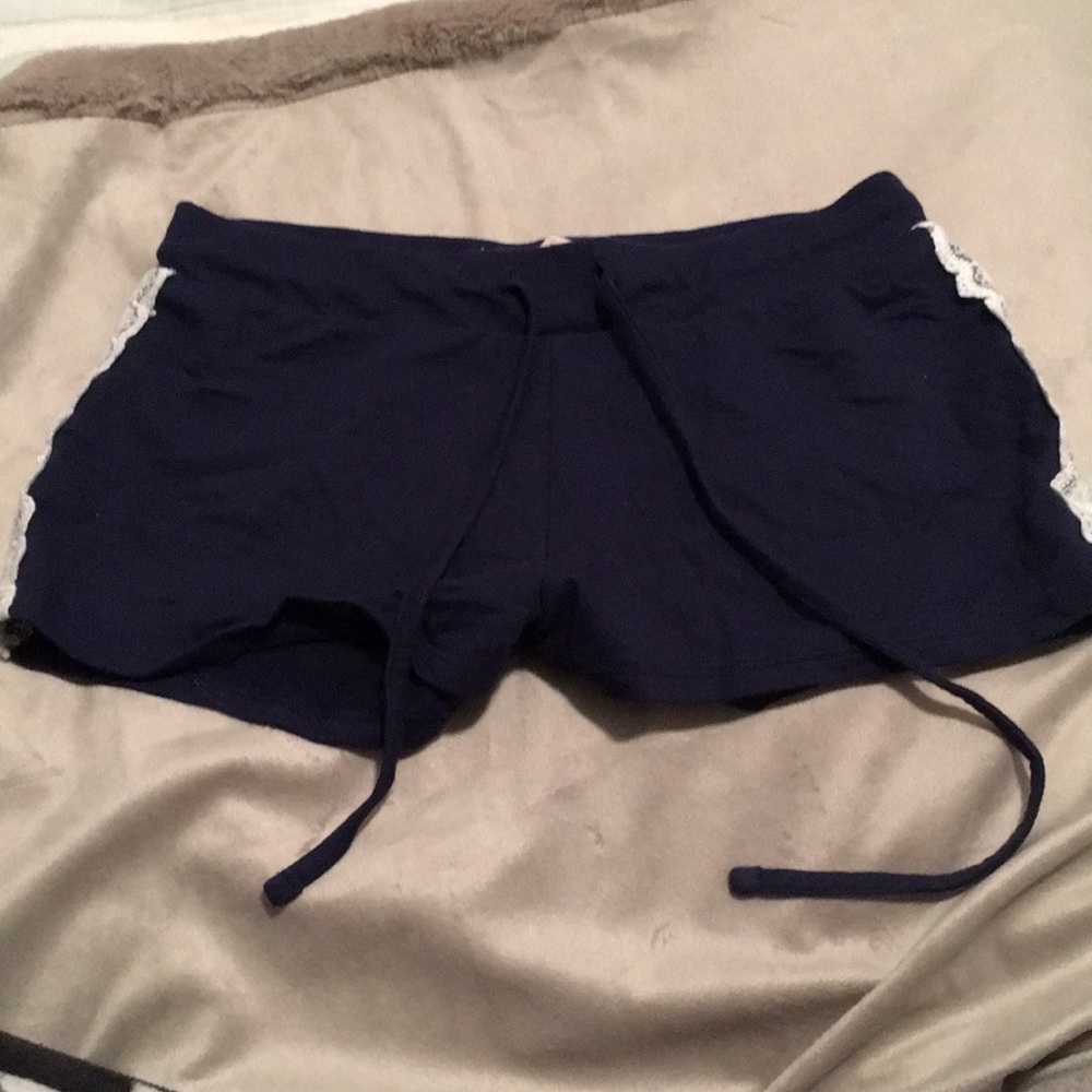 Small blue and white shorts